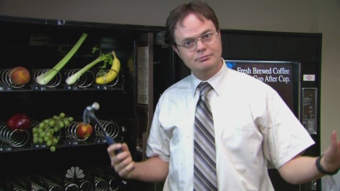 dwights fruit vending machine